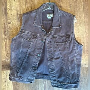 Brown Western Vest